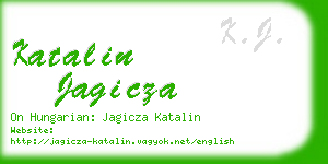 katalin jagicza business card